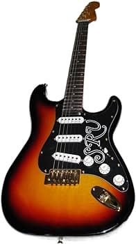 エレキギター サンバーストカラー Amazon | カスタム SRV エレキギターバスウッドボディゴールドハード